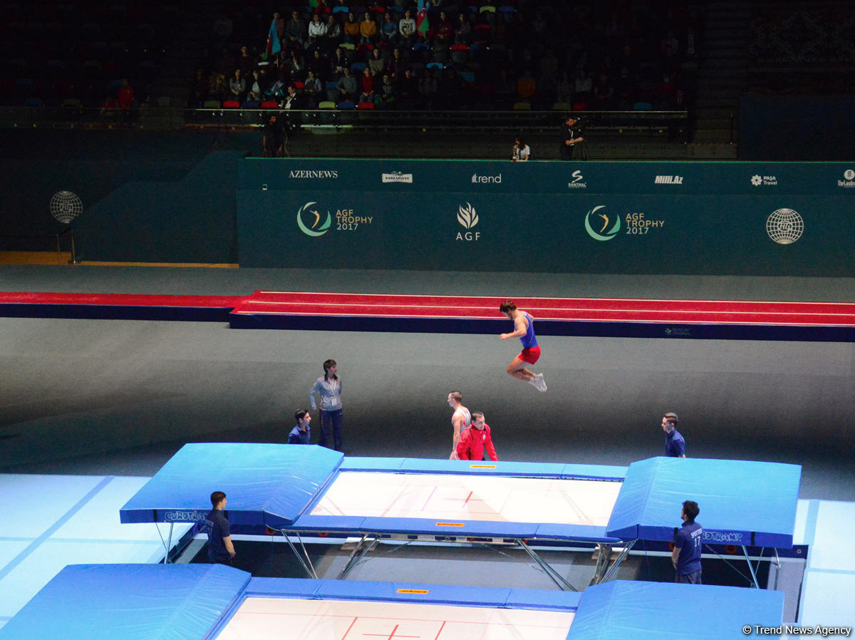 Bakıda Milli Gimnastika Arenasında batut gimnastikası və tamblinq üzrə ilk Dünya Kubokuna start verilib  (FOTO)