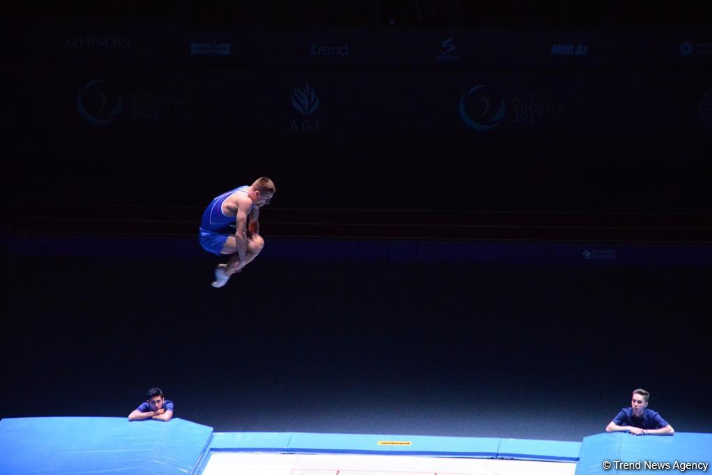 Азербайджанский гимнаст вышел в финал Кубка мира по прыжкам на батуте (ФОТО)