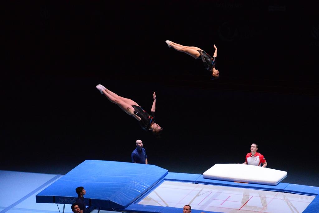 Azerbaijani trampoline gymnasts grab silver at FIG World Cup in Baku