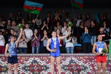 В Баку прошла церемония награждения победителей соревнований по тамблингу на Кубке мира (ФОТОРЕПОРТАЖ)