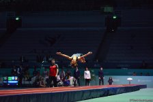 Лучшие моменты Кубка мира FIG по прыжкам на батуте и тамблингу в Баку (ФОТОРЕПОРТАЖ)