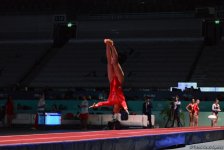 В Баку стартовали финалы Кубка мира FIG по прыжкам на батуте и тамблингу (ФОТО)