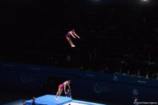 Bakıda batut gimnastikası və tamblinq üzrə Dünya Kubokunun finallarına start verildi (FOTO)