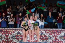 Bakıda batut gimnastikası üzrə Dünya Kubokunun qalibləri mükafatlandırılıb (FOTO)