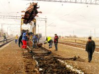 Продолжается капремонт железной дороги Баку-Беюк Кесик  (ФОТО)