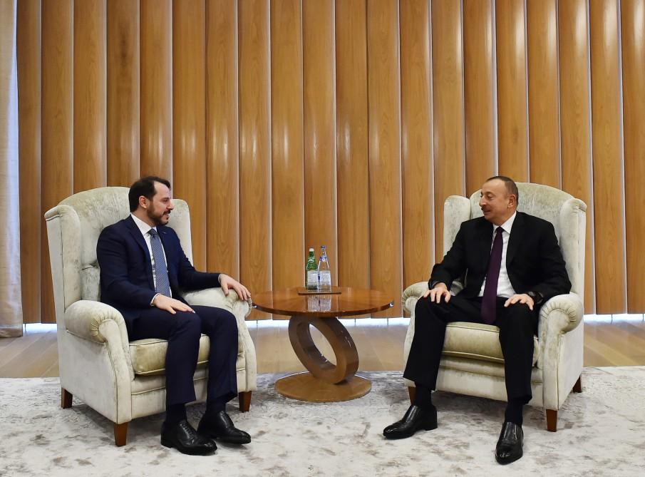 Президент Ильхам Алиев встретился с министром энергетики и природных ресурсов Турции