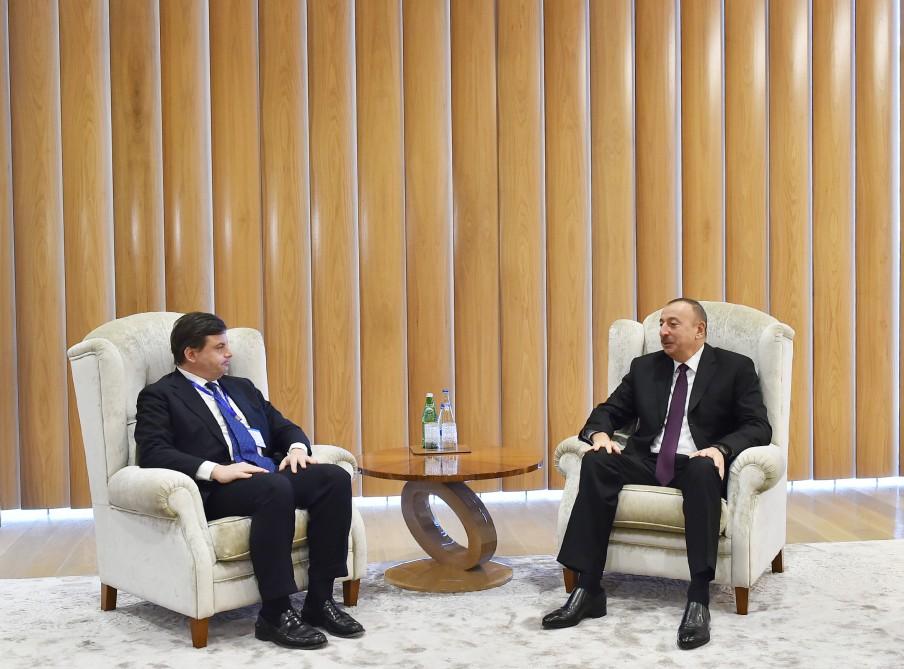 Ilham Aliyev meets with Italy’s economic development minister