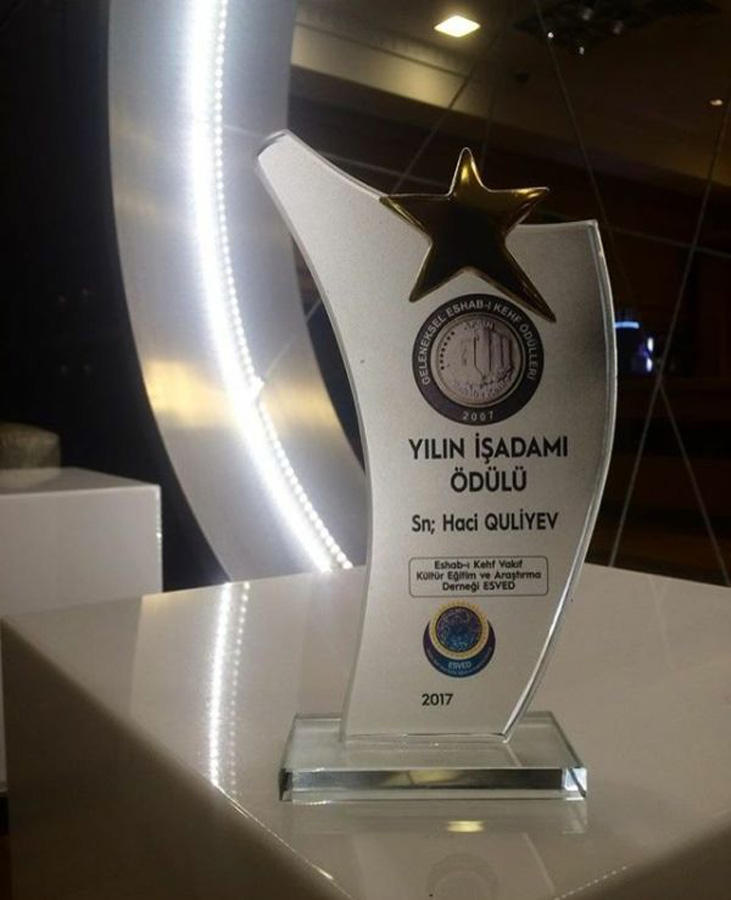 Гаджи Гулиев удостоен международной премии “Əshabi-Kəhf” в Турции (ВИДЕО, ФОТО)
