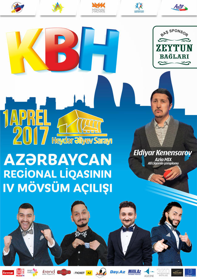 Большой КВН: команды Азербайджана, России и Казахстана выступят в Баку