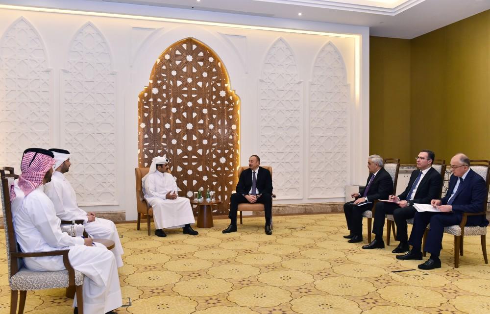 President Ilham Aliyev met with President and CEO of Qatar Petroleum
