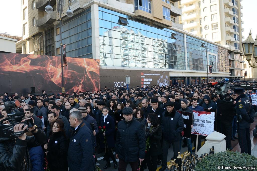 Nationwide march on 25th anniversary of Khojaly genocide held in Baku (PHOTO)