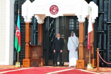 В Катаре состоялась церемония официальной встречи Президента Азербайджана (ФОТО)
