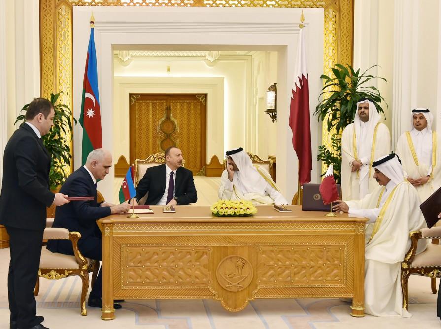 Азербайджан и Катар подписали шесть документов (ФОТО)