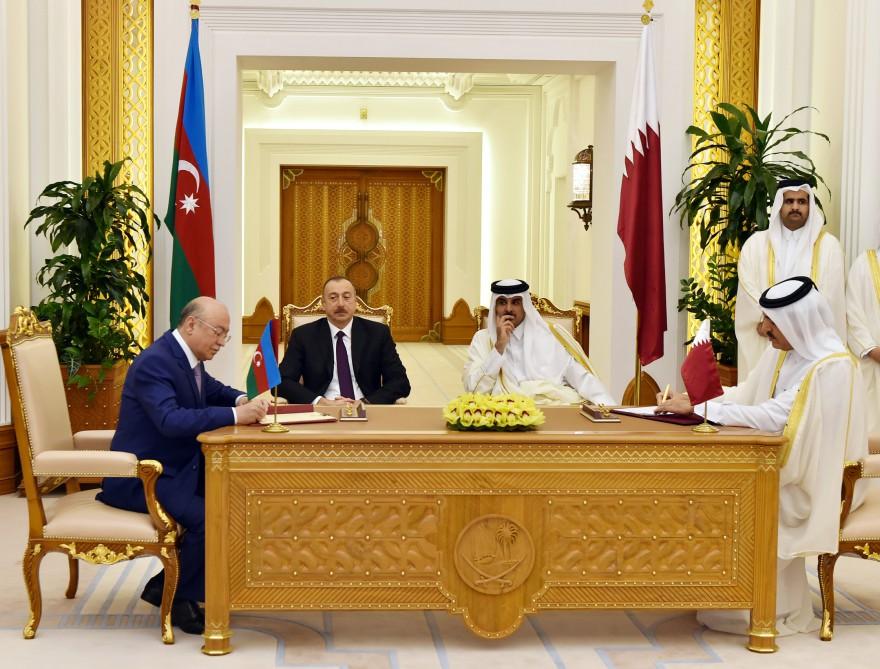 Азербайджан и Катар подписали шесть документов (ФОТО)