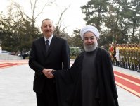 Official welcome ceremony held for Ilham Aliyev in Tehran (PHOTO)