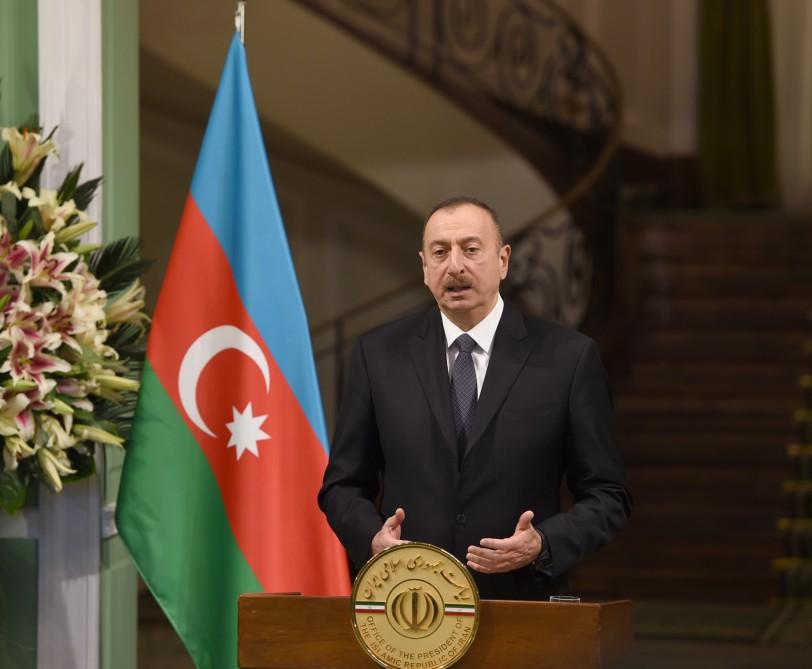 Ilham Aliyev: Azerbaijan-Iran corridor project is historical event