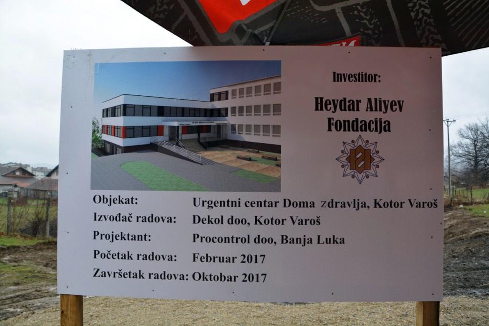 Work starts on Health Center to be built in Bosnia and Herzegovina with support of Heydar Aliyev Foundation (PHOTO)