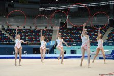 Bakıda idman gimnastikası üzrə Dünya kubokunun iştirakçılarının yoxlama məşqi keçirilib (FOTO)