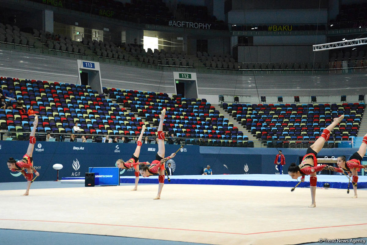Bakıda idman gimnastikası üzrə Dünya kubokunun iştirakçılarının yoxlama məşqi keçirilib (FOTO)
