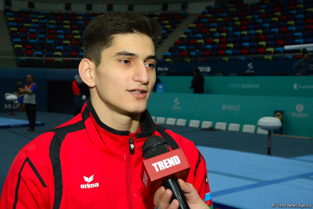 Азербайджанский гимнаст: Я подниму флаг своей родины ввысь