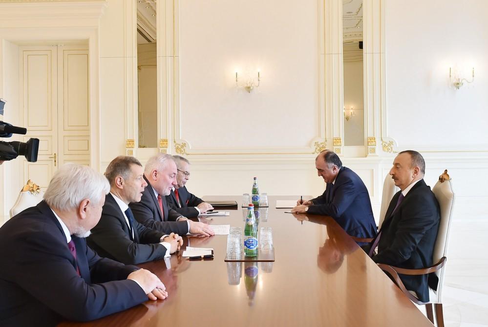 Ilham Aliyev receives OSCE Minsk Group co-chairs