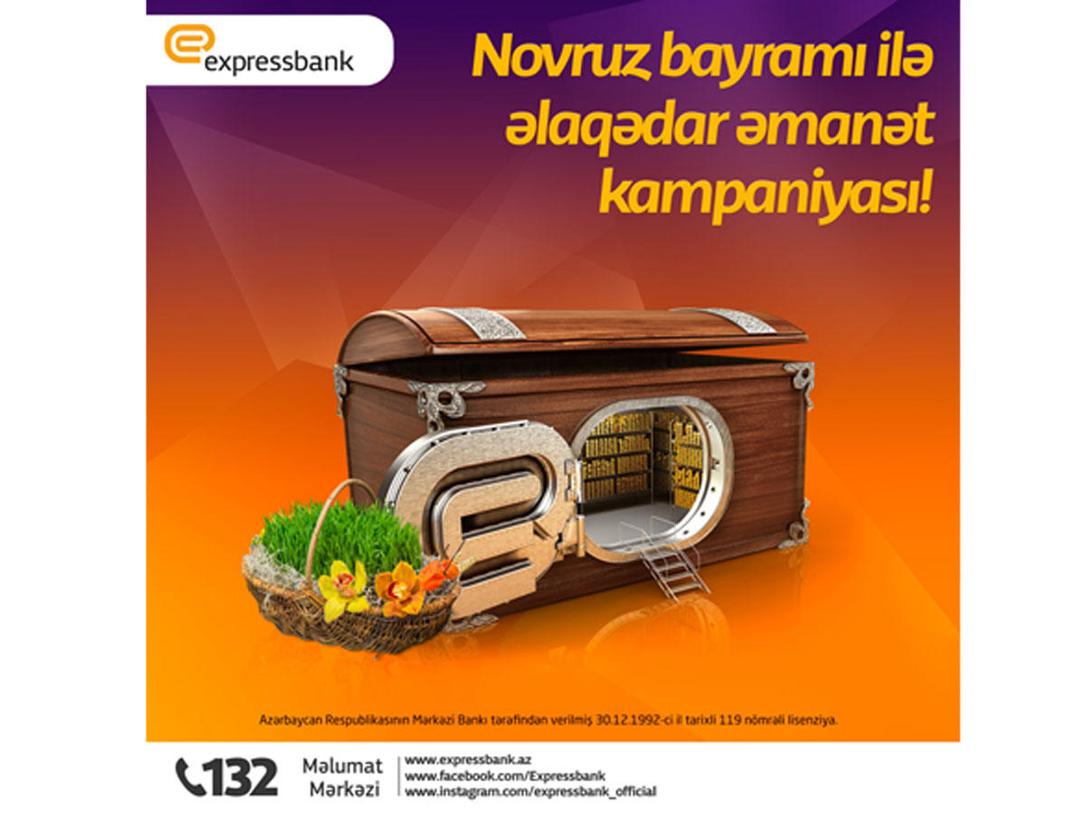 "Expressbank"dan müştərilərinə Novruz müjdəsi!