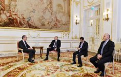 Президент Ильхам Алиев встретился в Париже с главой группы “CIFAL” (ФОТО)