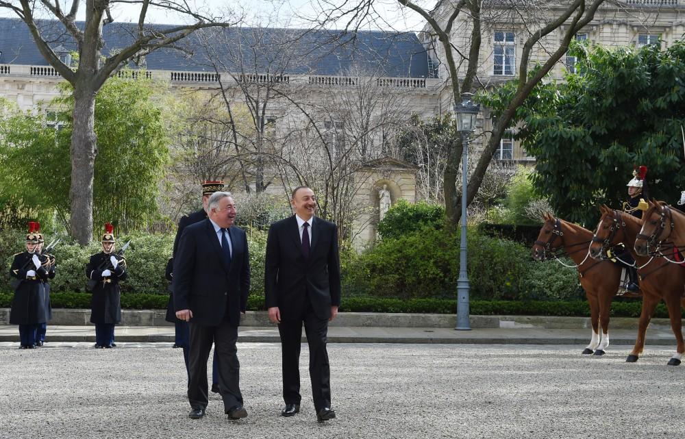 Azərbaycan Prezidenti İlham Əliyev Fransa Senatının sədri ilə görüşüb (FOTO) (YENİLƏNİB)