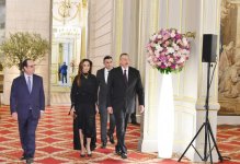 French president hosts dinner for President Aliyev, First Lady Mehriban Aliyeva (PHOTO)