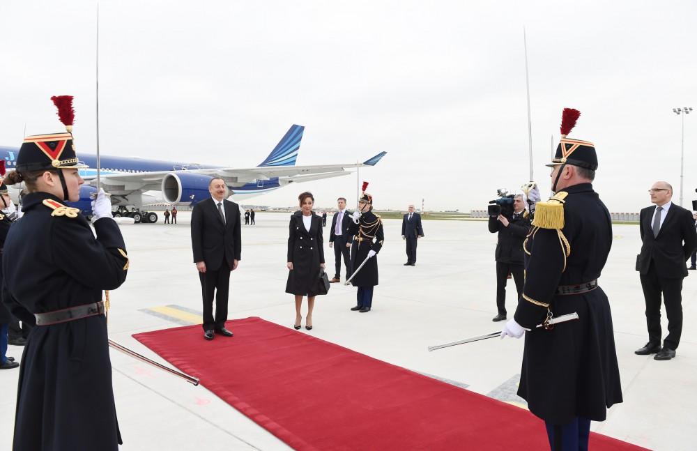 Prezident İlham Əliyevin Fransaya rəsmi səfəri başa çatıb (FOTO)
