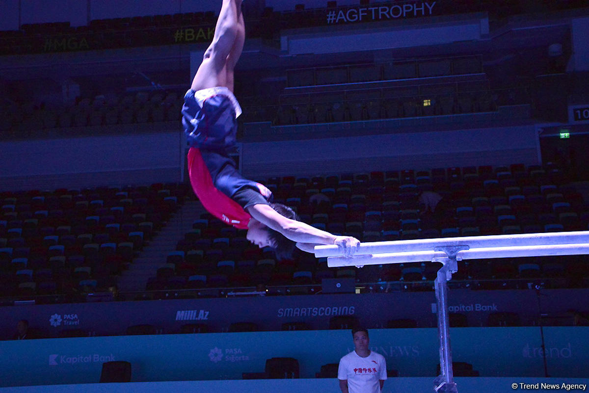 Стартовали подиумные тренировки в рамках Кубка мира по спортивной гимнастике в Баку (ФОТОРЕПОРТАЖ)