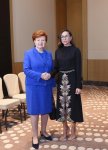 Azerbaijan’s First VP Mehriban Aliyeva meets former Latvian president (PHOTO)