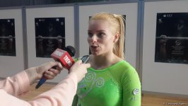 Кубок мира в Баку организован на самом высоком уровне - словенская гимнастка (ФОТО)
