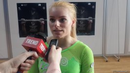 Кубок мира в Баку организован на самом высоком уровне - словенская гимнастка (ФОТО)