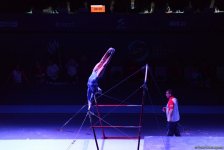 Азербайджанские гимнастки вышли в финал Кубка мира в соревнованиях на разновысоких брусьях  (ФОТО)
