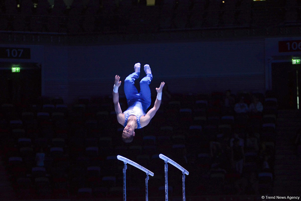 Bakıda idman gimnastikası üzrə Dünya Kuboku yarışının ilk günü başladı (FOTO)