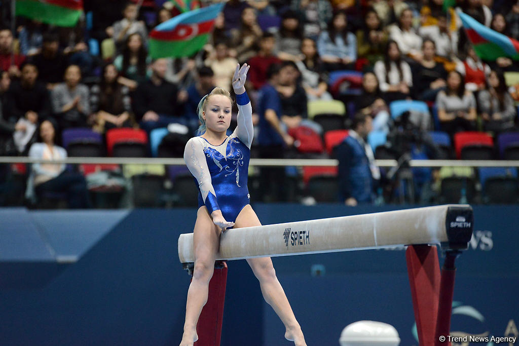 Bakıda idman gimnastikası üzrə Dünya Kubokunun ikinci günü başladı (FOTO)