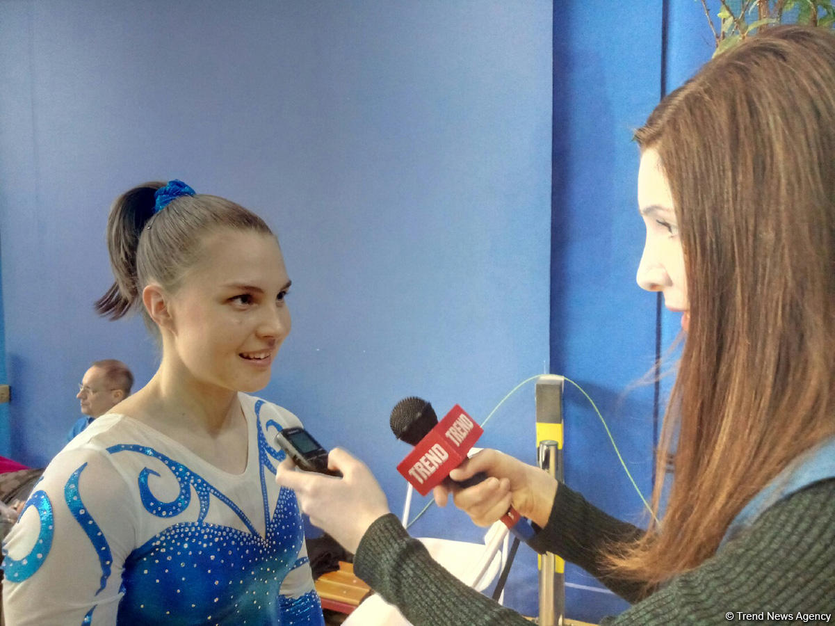 Выступать на Национальной гимнастической арене в Баку одно удовольствие - финская гимнастка (ФОТО)