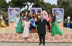 President Ilham Aliyev, first lady Mehriban Aliyeva join nationwide Novruz festivities (PHOTO)