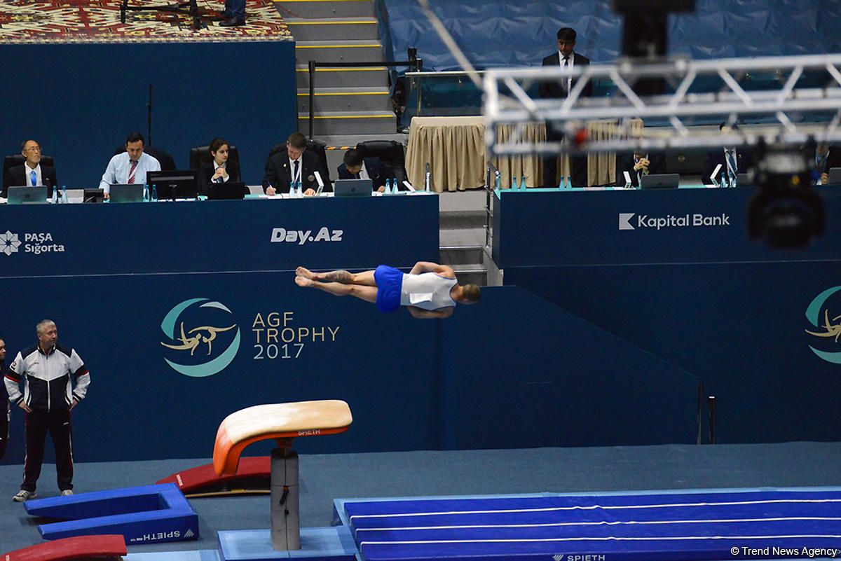 Лучшие моменты второго дня соревнований Кубка мира по спортивной гимнастике в Баку (ФОТО)