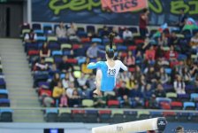 Bakıda idman gimnastikası üzrə Dünya Kubokunda final yarışlarının ikinci günü başladı (FOTO)
