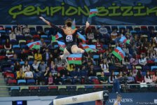 Bakıda idman gimnastikası üzrə Dünya Kubokunda final yarışlarının ikinci günü başladı (FOTO)