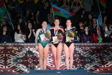 Состоялась церемония награждения победителей и призеров второго дня финалов Кубка мира по спортивной гимнастике в Баку (ФОТО)