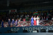 Состоялась церемония награждения победителей и призеров второго дня финалов Кубка мира по спортивной гимнастике в Баку (ФОТО)