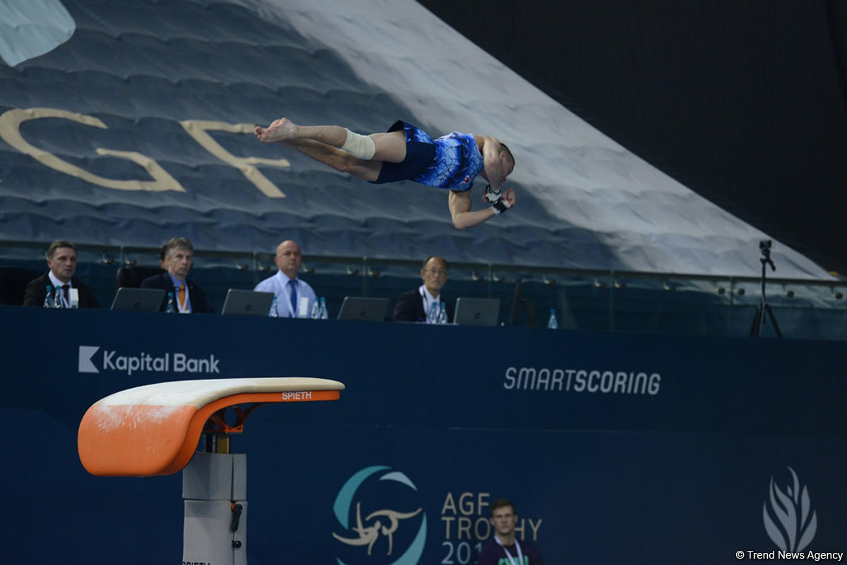 Bakıda idman gimnastikası üzrə Dünya Kubokunda final yarışlarının ikinci günü başladı (FOTO)