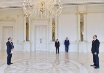 Ilham Aliyev receives credentials of incoming Portuguese, Danish ambassadors (PHOTO)