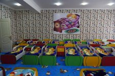 Heydər Əliyev Fondu tərəfindən Saatlıda inşa edilmiş körpələr evi-uşaq bağçasının açılışı olub (FOTO) (YENİLƏNİB)