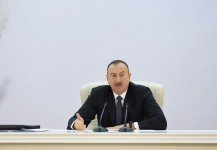 Президент Ильхам Алиев принимает участие в республиканском совещании по развитию хлопководства (ФОТО) (версия 2)