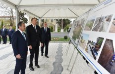 Ilham Aliyev launches water supply systems in Saatli (PHOTO)