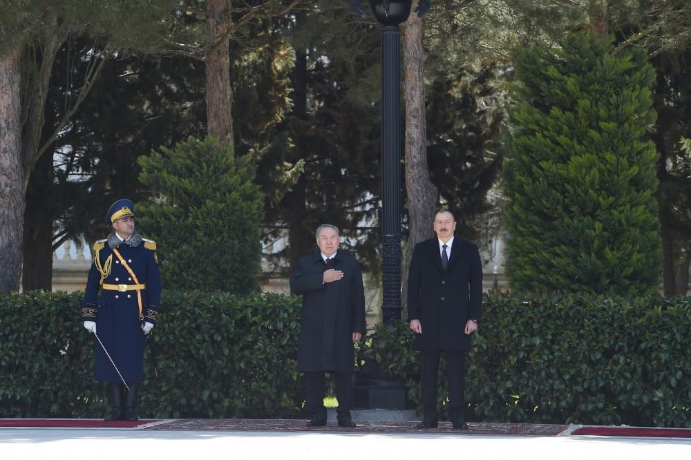 Official welcoming ceremony held for Kazakh president (PHOTO)